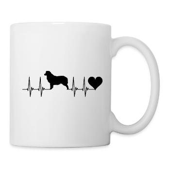 Australian Shepherd, Dog, Heart, Pulse, Animals, ECG - Mug - white - Right