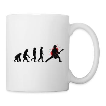 Basse Guitariste Musicien Bassiste Evolution - Mug blanc - blanc - Droite