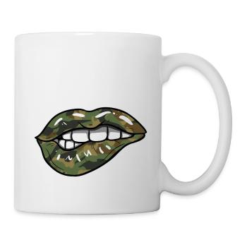 Military lips - Mug - white - Right