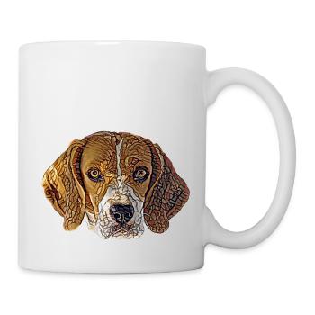 Beagle Face - Mug - white - Right