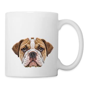 English Bulldog Face - Mug - white - Right