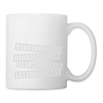 Binär Code Programm Sprache - Tasse - Weiß - Rechts