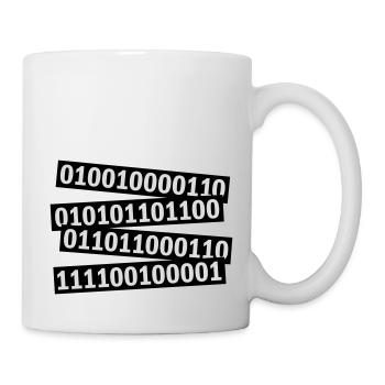 Binär Code Programm Sprache - Tasse - Weiß - Rechts