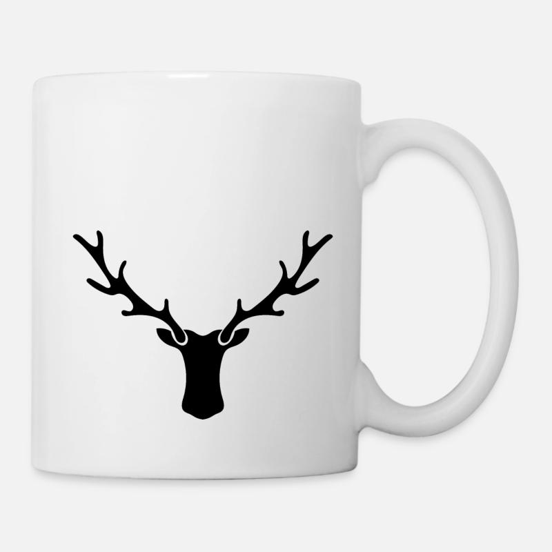Hirsch - Tasse - Weiß