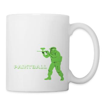 Eat Sleep Paintball Repeat - Tasse - Weiß - Rechts