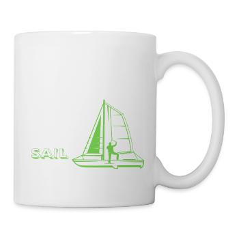 Eat Sleep Sail Repeat - Tasse - Weiß - Rechts