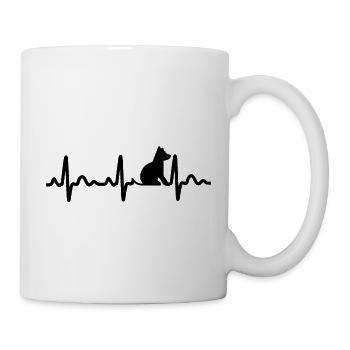 Chien Hund - Mug blanc - blanc - Droite