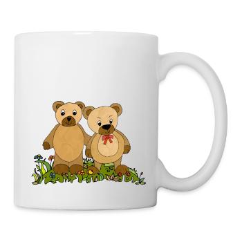 Teddy bears - Mug - white - Right