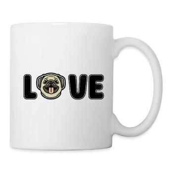 Dog Mama Dog Papa Pug Dog Pet Lovers - Mug - white - Right