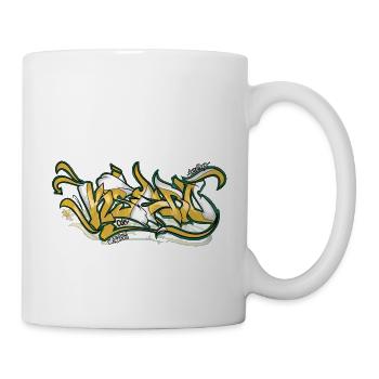 Graffiti-Stile - Tasse - Weiß - Rechts