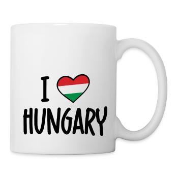 i love hungary - Tasse - Weiß - Rechts