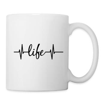 Vie - Mug blanc - blanc - Droite