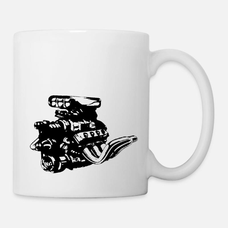 V8 engine - Mug - white