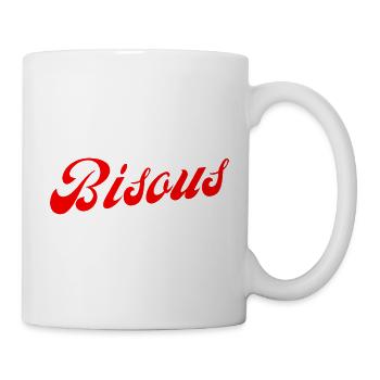 Bisous idée cadeau - Mug blanc - blanc - Droite