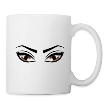Augen - Tasse - Weiß - Rechts