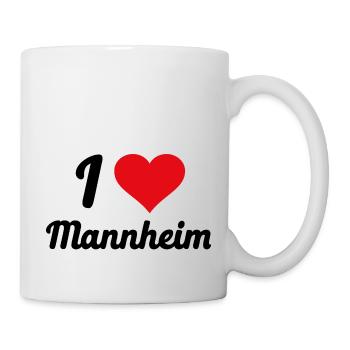 I Love Mannheim - Tasse - Weiß - Rechts