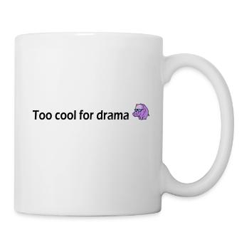 Trop cool pour le drame Hippopotame - Mug blanc - blanc - Droite