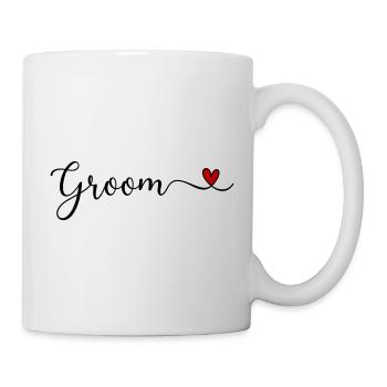 Bräutigam - Tasse - Weiß - Rechts