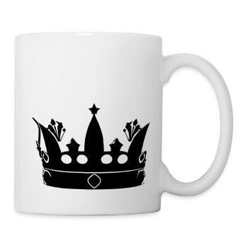 Krone Symbol König und Königin Liebe Vektor 4 - Tasse - Weiß - Rechts