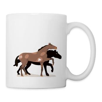 Couple of horses - Mug - white - Right