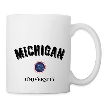 Michigan Universität - Tasse - Weiß - Rechts