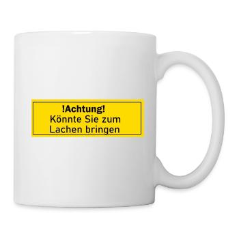 Lustig Lustige Person Witzig Geschenk Geschenkidee - Tasse - Weiß - Rechts