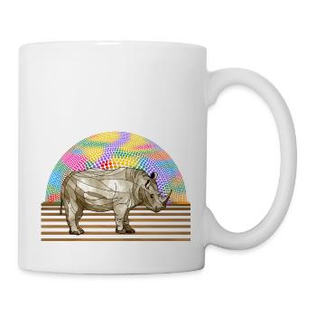 Nashorn - Tasse - Weiß - Rechts