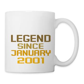 Vintage Legend depuis janvier 2001 - Mug blanc - blanc - Droite