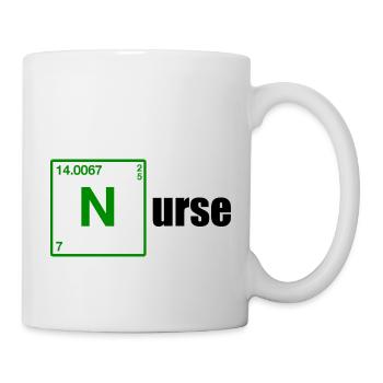 Cadeau infirmière noir - Mug blanc - blanc - Droite