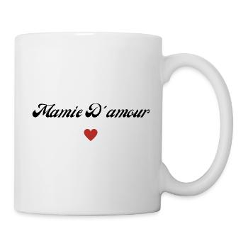 mamie d'amour - Mug blanc - blanc - Droite