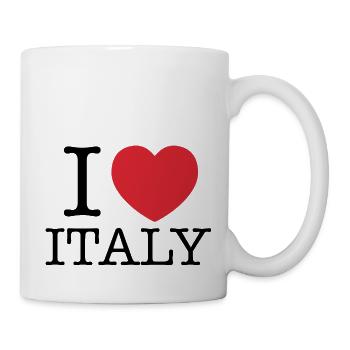 Ich liebe Italien | Ich liebe Italia | I Herz Italien - Tasse - Weiß - Rechts