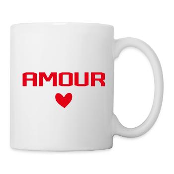 Amour Cœur - Mug blanc - blanc - Droite