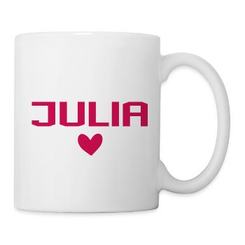 Julia Cœur - Mug blanc - blanc - Droite