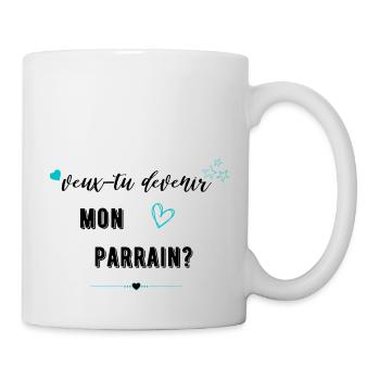 veux tu devenir mon parrain-Futur parrain - Mug blanc - blanc - Droite