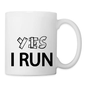 Marathon Triathlon Running Jogging Biking Cycling - Mug - white - Right