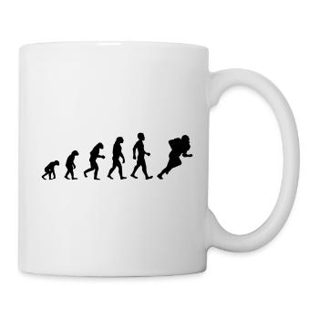 Evolution American Football - Tasse - Weiß - Rechts