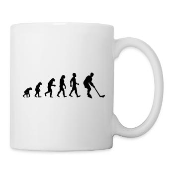 Evolution Eishockey - Tasse - Weiß - Rechts