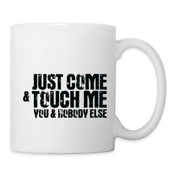 Techno dance music just come touch me gift - Mug - white - Right