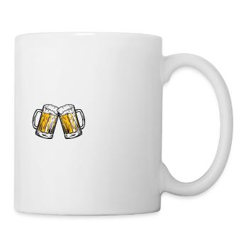 Bière Bière Vin Vino Party - Mug blanc - blanc - Droite
