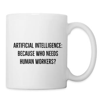 arbeitslos - Tasse - Weiß - Rechts