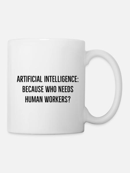 arbeitslos - Tasse - Weiß