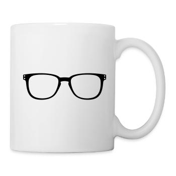 Brille - Tasse - Weiß - Rechts