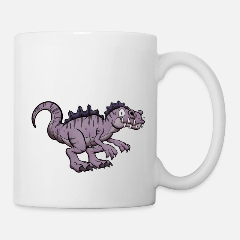 Happy Smiling Acrocanthosaurus - Mug - white