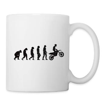 Moto Motocycliste Motocross Fan de moto - Mug blanc - blanc - Droite
