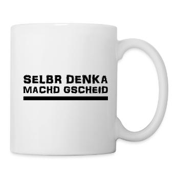 Schwäbisch - Spruch - Dialekt - Tasse - Weiß - Rechts