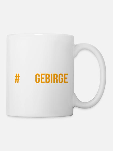 Is fei schie hier Erzgebirge - Tasse - Weiß
