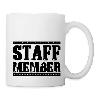 Membre du personnel - Mug blanc - blanc - Droite