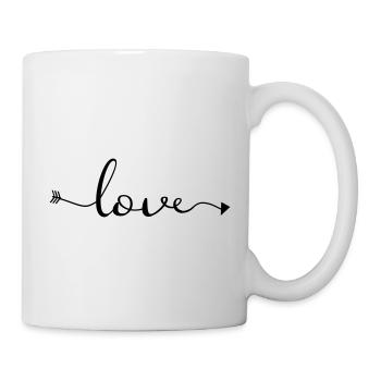 Love arrow customizable - Mug - white - Right
