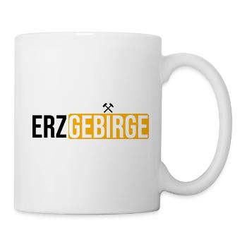 Erzgebirge Bergbau Logo - Tasse - Weiß - Rechts