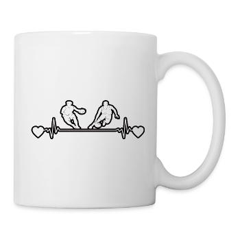 Équipe de basket-ball Joueur de basket-ball Basket-ball - Mug blanc - blanc - Droite